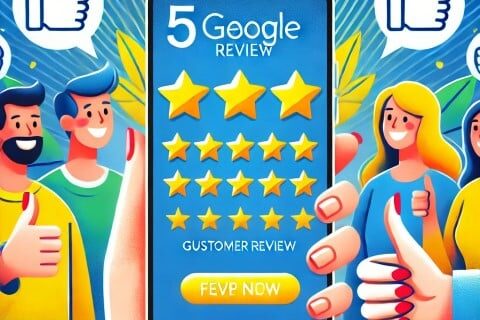 Why Customers Love WoodenWares: Quality, Speed & Reliability 100 DALL·E 2025 02 02 06.41.17 A vibrant digital illustration of a smartphone screen displaying a Google 5 star review. The screen shows five golden stars highlighted a positive cu 1