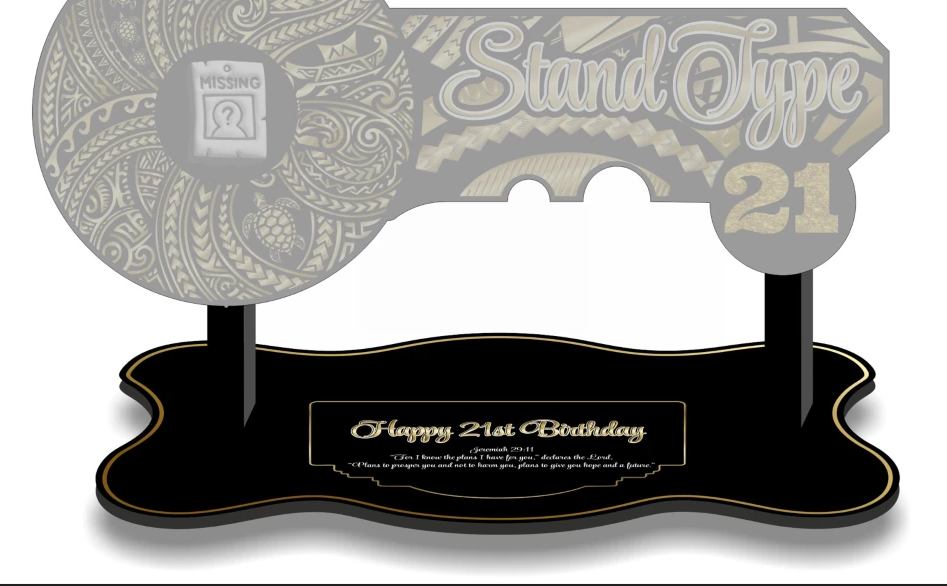 Shaped Stand- from $140