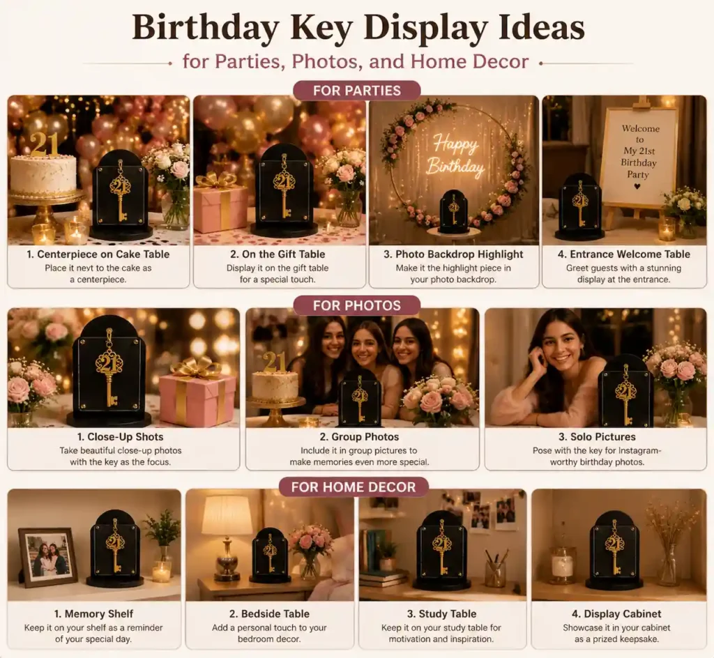 birthday key home display keepsake Australia