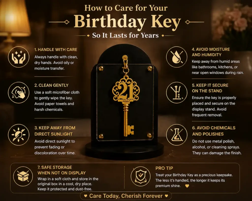 How to Care for Your Birthday Key So It Lasts for Years